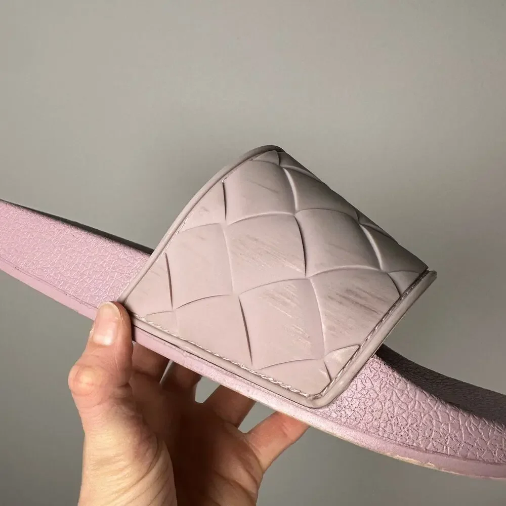 Vince Watley Eva Pink Himalayan Slides Sandals Women's 10